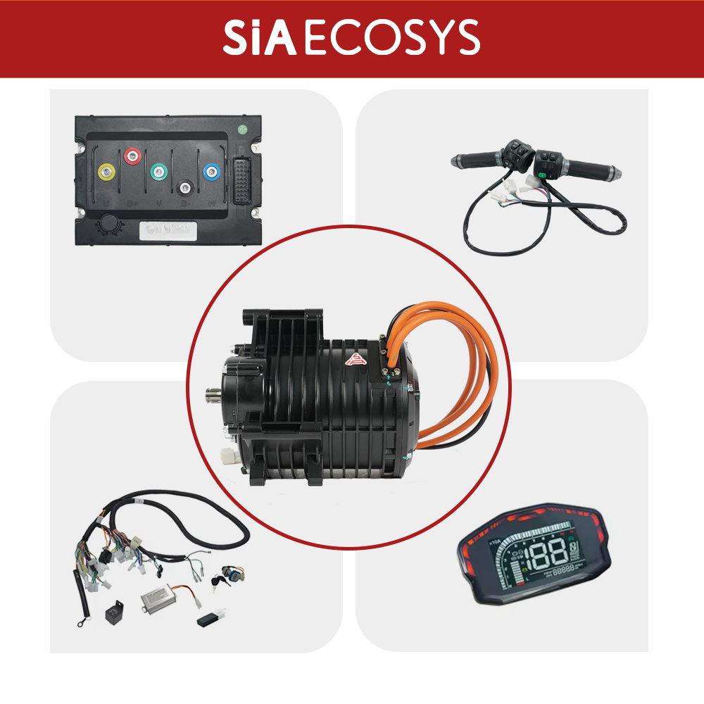 Mid Drive Motor Kit 72V 3000W - QSMOTOR QS138 3000W V3 70H Mid
