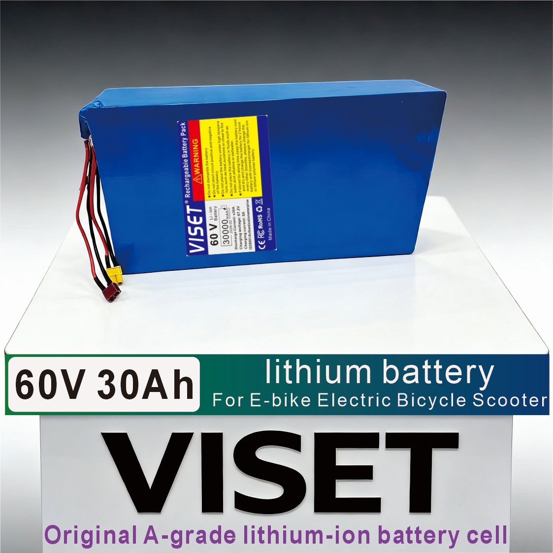 60V 30Ah Electric Scooter Battery - VISET 60V 30AH Bicycle 18650 Motorcycle