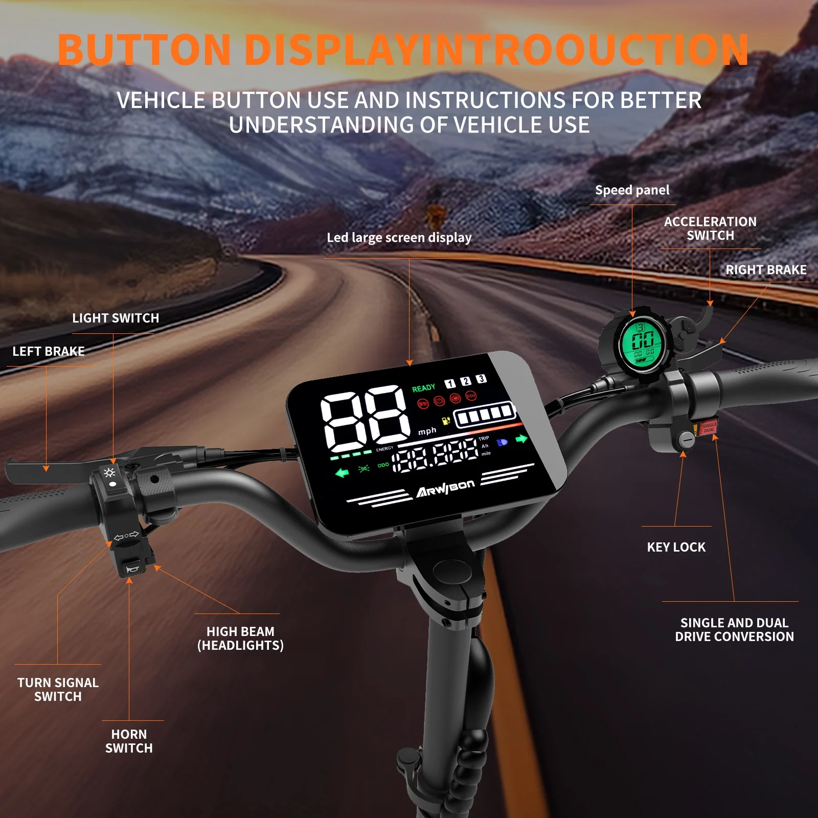 Arwibon 5600W Adult Electric S - 60V 5600W Dual Motor Electric Scooter 评论和价格