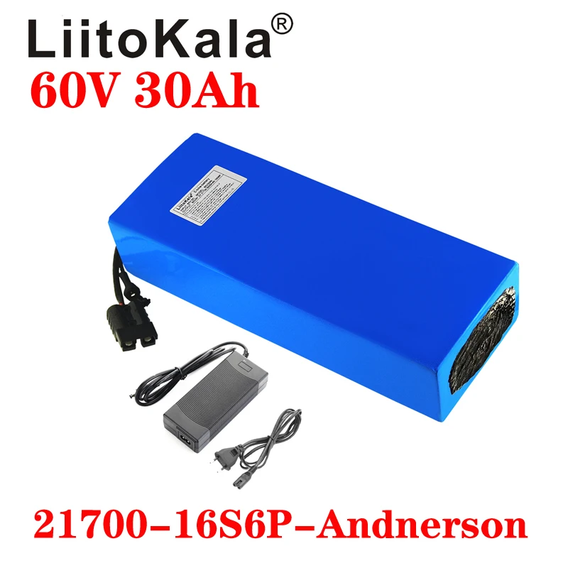 LiitoKala 60V 30ah 16S6P Elect - 60V 30Ah Electric Scooter Battery 评论和价格