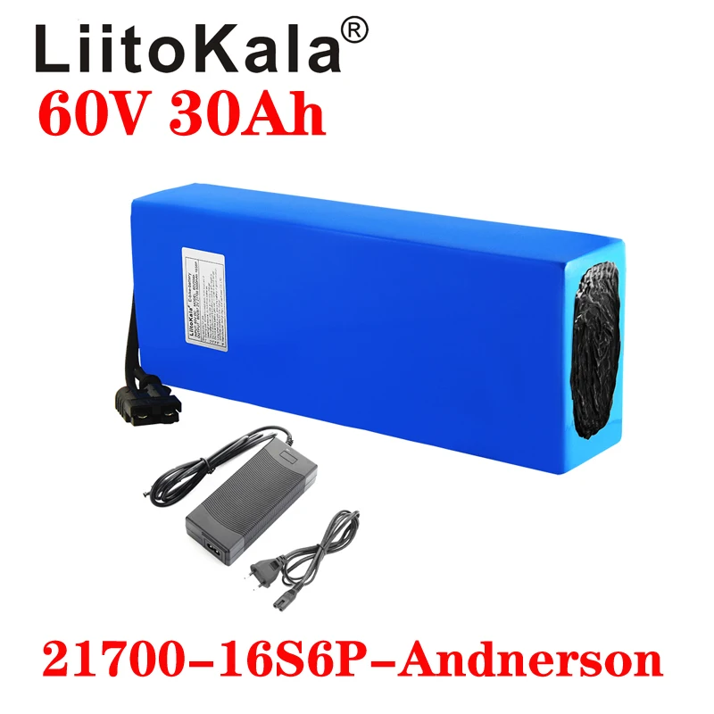 LiitoKala 60V 30ah 16S6P Elect - 60V 30Ah Electric Scooter Battery 评论和价格