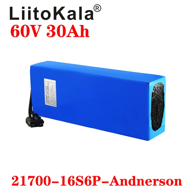 LiitoKala 60V 30ah 16S6P Elect - 60V 30Ah Electric Scooter Battery 评论和价格