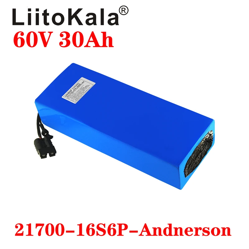 LiitoKala 60V 30ah 16S6P Elect - 60V 30Ah Electric Scooter Battery 评论和价格