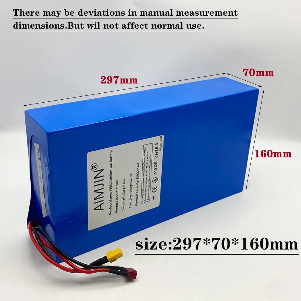 18650 Lithium-ion Battery Pack - 60V 30Ah Electric Scooter Battery 评论和价格